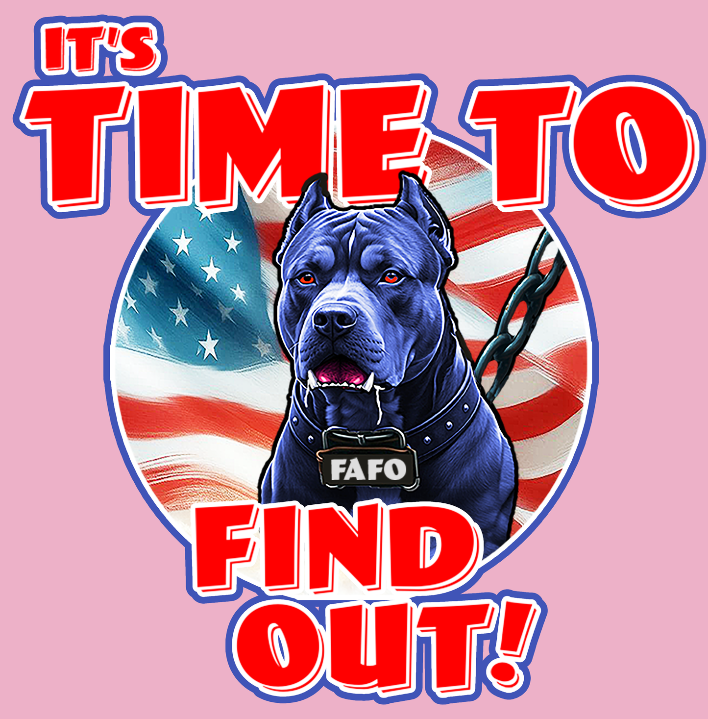 Time to Find Out! - FAFO Pit Bull - Men’s Long Sleeve Shirt
