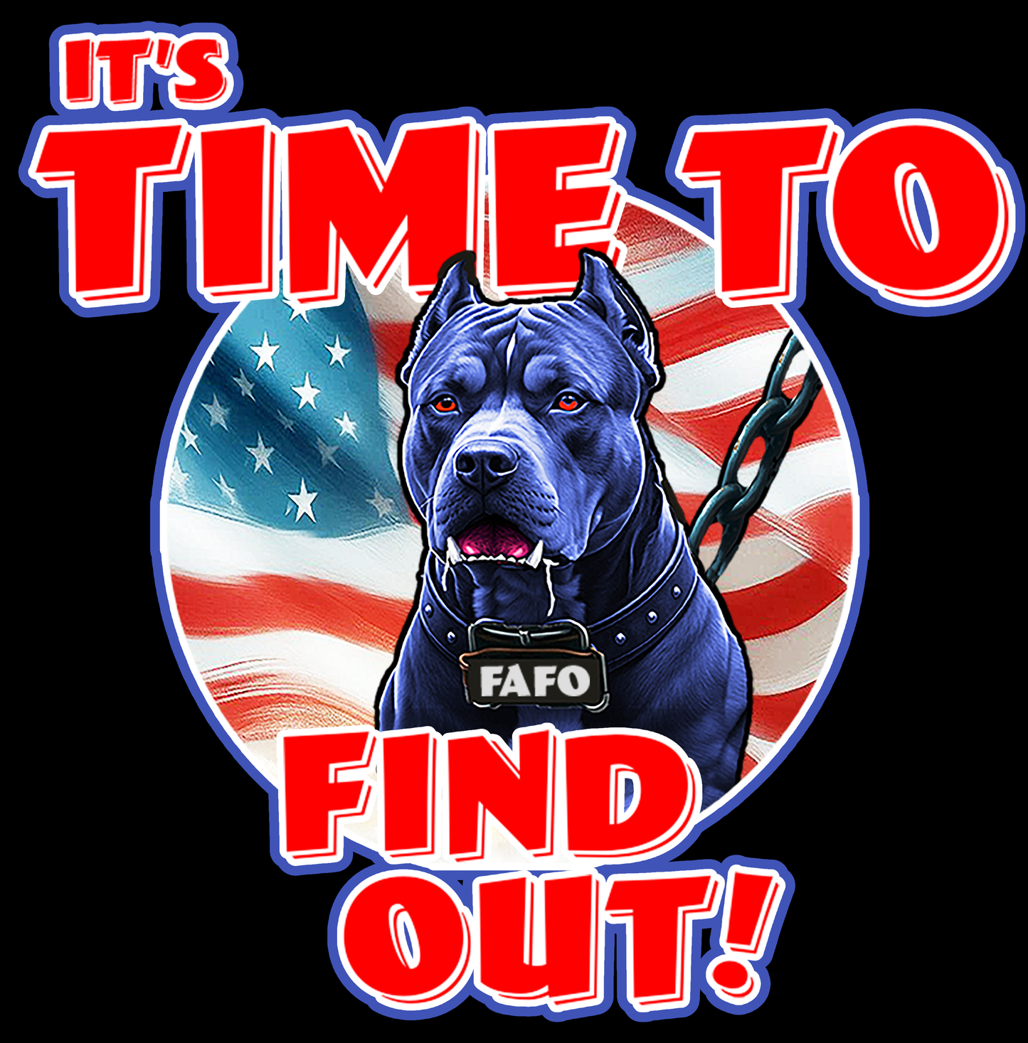 Time to Find Out! - FAFO Pit Bull - Men’s Long Sleeve Shirt