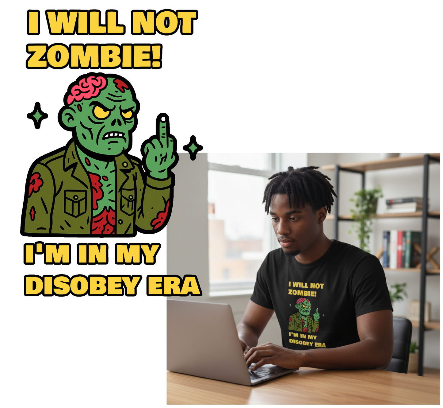 I Will Not Zombie - Halloween - Unisex t-shirt