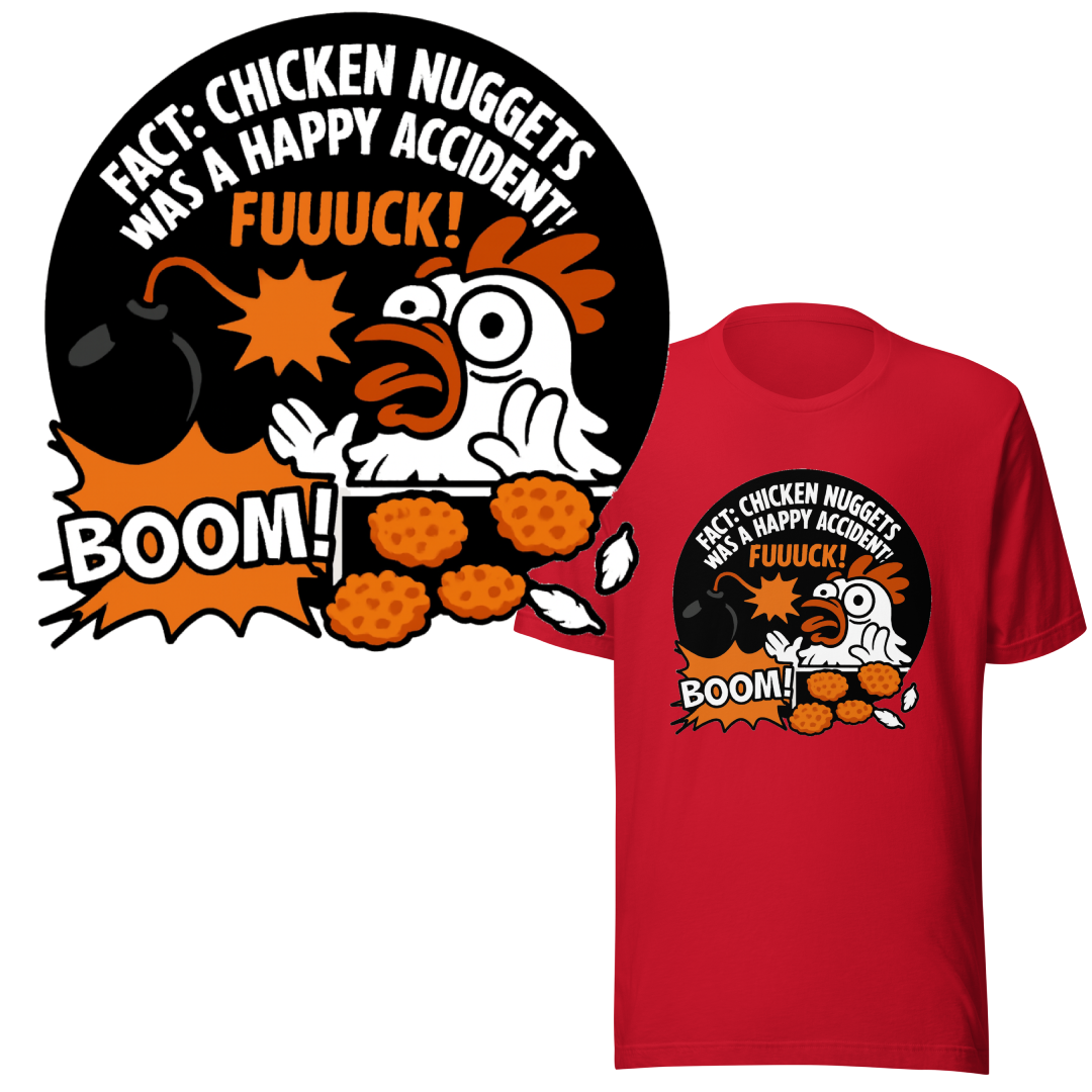 Chicken Nuggets Happy Accident - Unisex T-Shirt