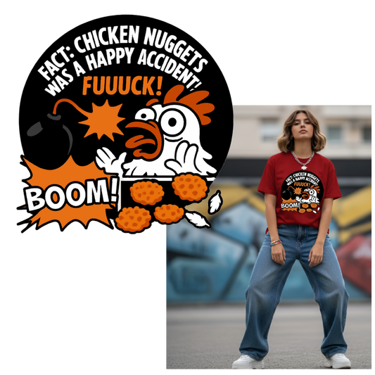 Chicken Nuggets Happy Accident - Unisex T-Shirt