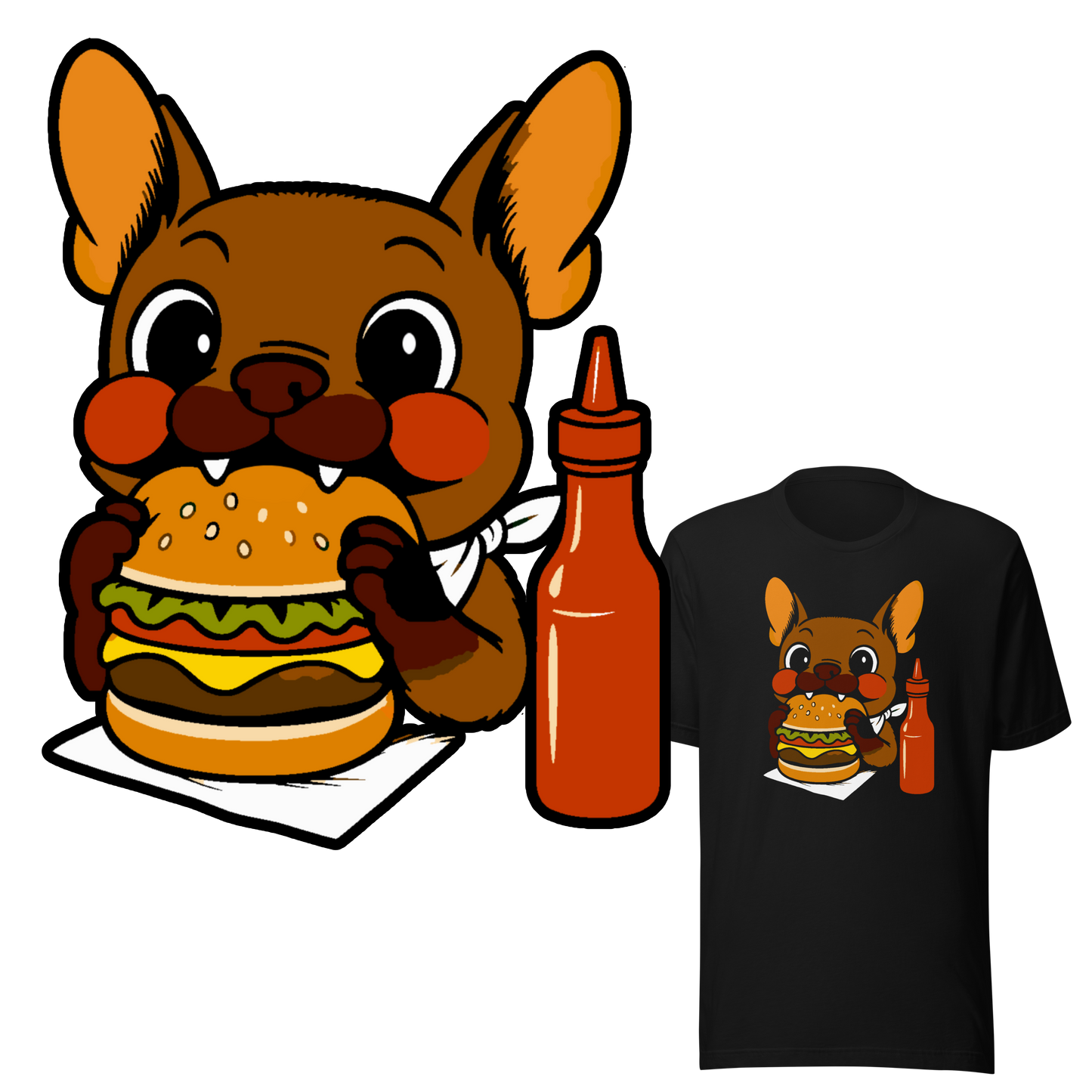 Frenchie Feast - Unisex T-shirt