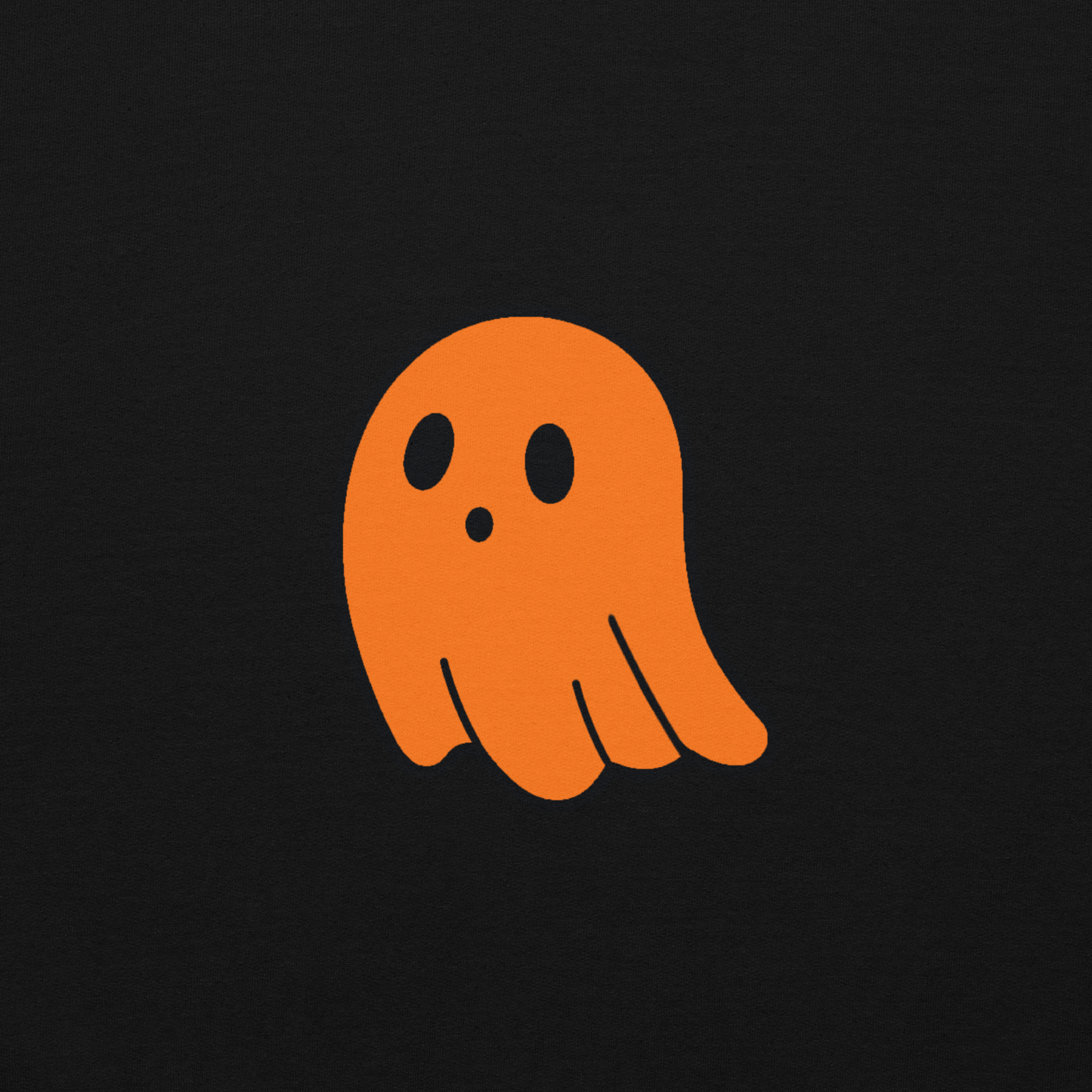 Spooky-Cute Orange Ghost - Halloween Unisex Hoodie