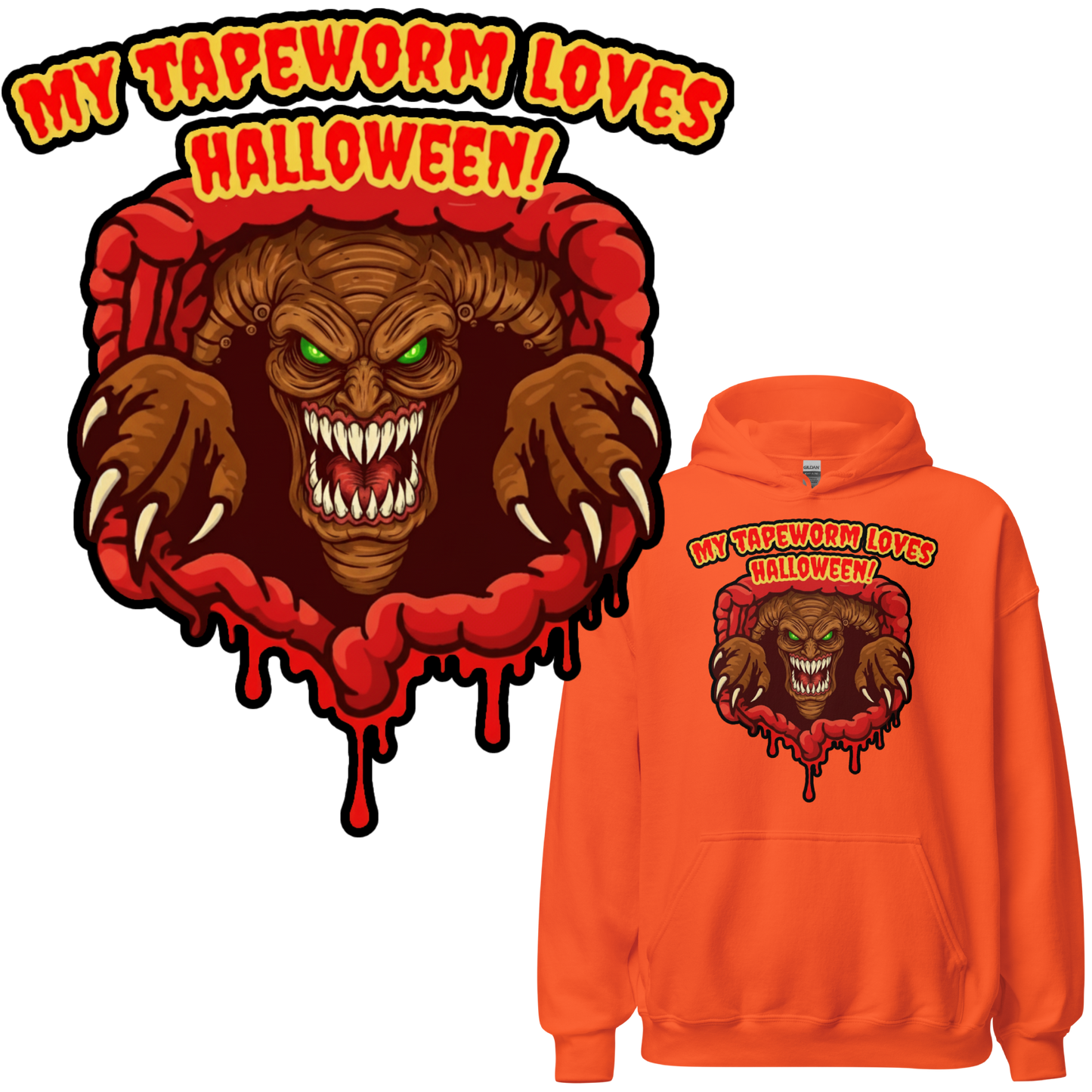 My Tapeworm Halloween - Unisex Hoodie