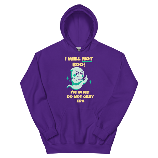 I Will Not Boo! - Halloween Ghost - Unisex Hoodie