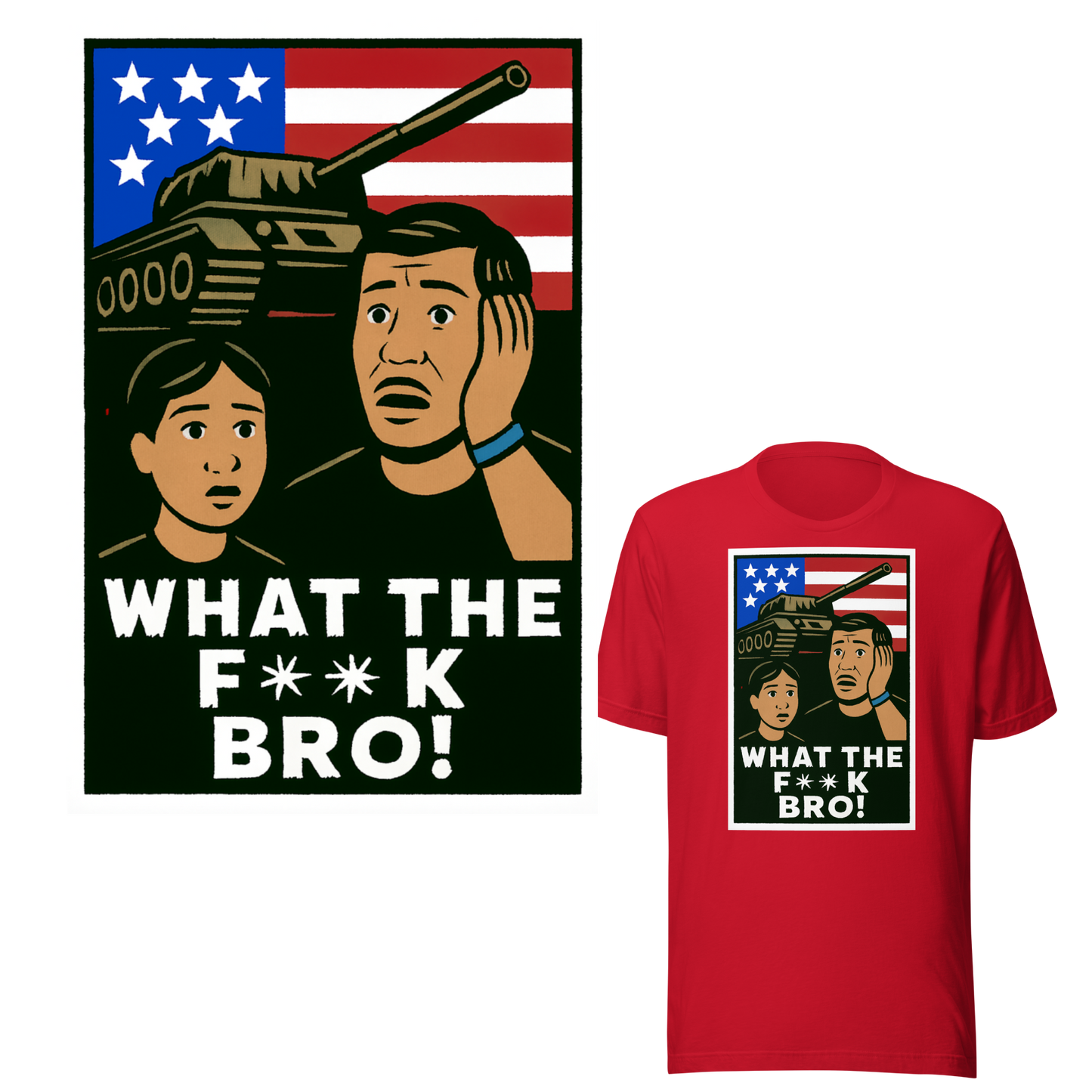 WTF Bro! - Tank Couple - Unisex T-shirt